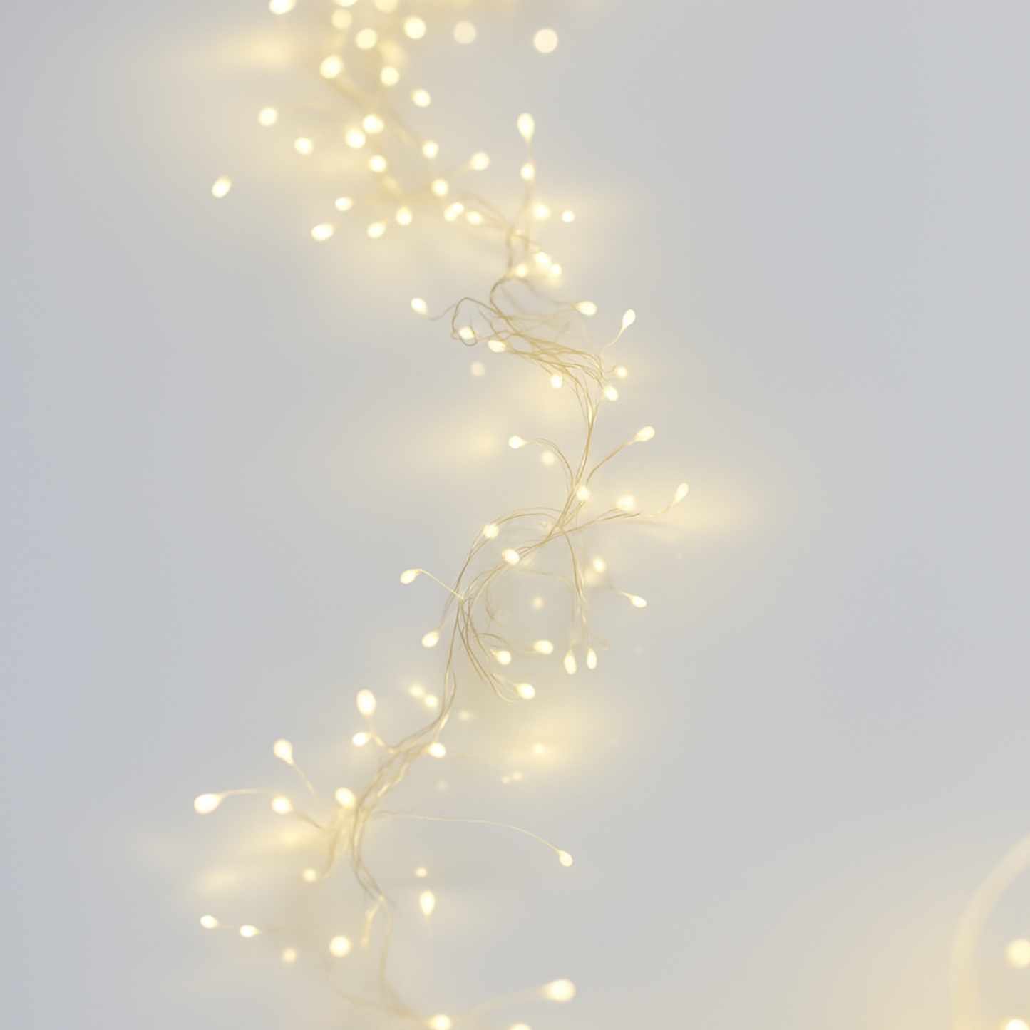 Cluster Twinkle Lights White Wire